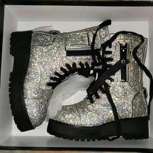 Dolls Kill Billionaire Bling combat boots